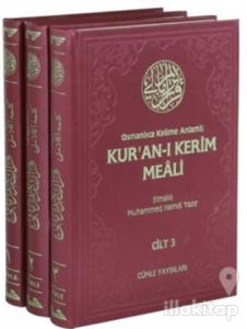 Osmanlıca Kelime Anlamlı Kur'an-ı Kerim Meali (3 Cilt Takım) (Ciltli)