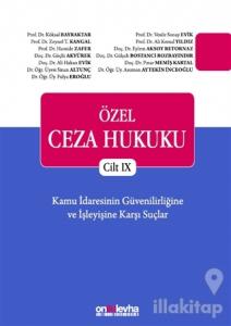 Özel Ceza Hukuku Cilt 9 (Ciltli)