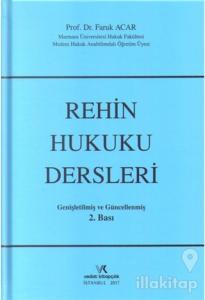 Rehin Hukuku Dersleri (Ciltli)
