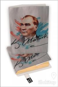 Renkli Atatürk İmza Kitap Kılıfı Kod - S-2919023