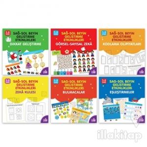 Sağ-Sol Beyin Geliştirme Etkinlikleri Seti 5-8 Yaş (6 Kitap Takım)