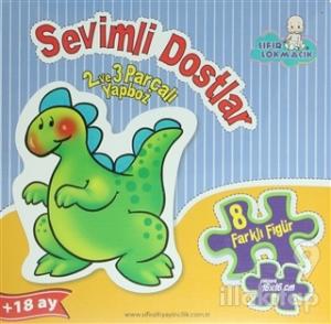 Sevimli Dostlar - 2 ve 3 Parçalı Yapboz (Ciltli)