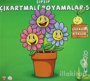 Şıpşıp Çıkartmalı Boyamalar 5 - Çiçekler Bitkiler