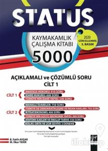 Status Kaymakamlık Çalışma Kitabı 5000 Açıklamalı ve Çözümlü Soru 2 Cilt Takım