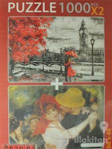 Street Of London - Dance At Bougival Puzzle (2 X 1000 Parça)