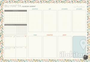 Süresiz Haftalık Planlayıcı - Geometrik Desenli (Model 1)