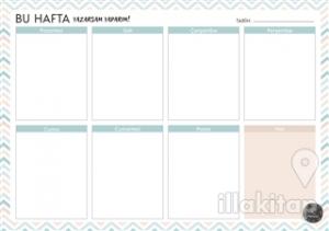 Süresiz Haftalık Planlayıcı - Zikzak Desenli