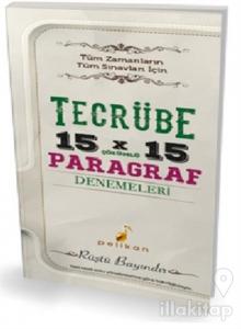Tecrübe 15x15 Çözümlü Paragraf Denemeleri
