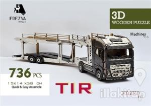 Tır Ahşap 3D Wooden Puzzle