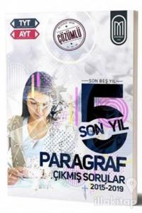 TYT AYT Paragraf Son 5 Yıl Çözümlü Çıkmış Sorular-2015-2019