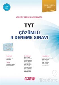 TYT Çözümlü 4 Deneme Sınavı - Mavi Seri