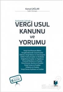Vergi Usul Kanunu ve Yorumu (Ciltli)