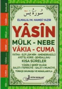 Yasin Türkçe Okunuşu ve Mealleri Fihristli Cep Boy (Kod: F058)
