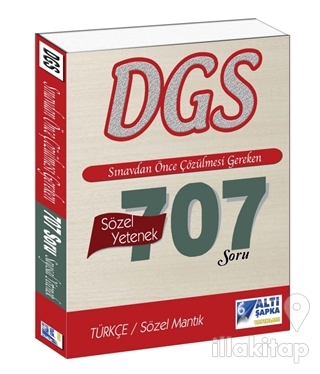 2016 DGS Sınavdan Önce Çözülmesi Gereken 707 Soru - Sözel Yetenek