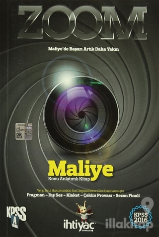 2016 KPSS A Grubu Zoom Maliye Konu Anlatımlı Kitap