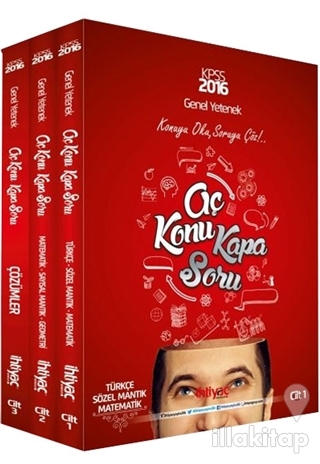 2016 KPSS Genel Kültür Aç Konu Kapa Soru (3 Kitap Takım)
