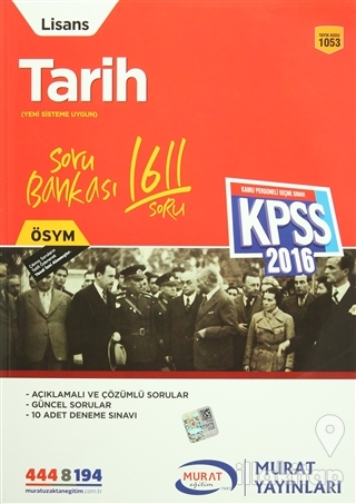 2016 KPSS Lisans Tarih Soru Bankası