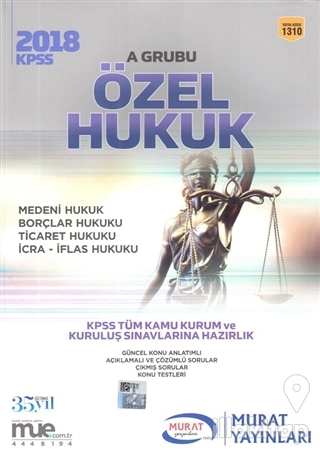 2018 KPSS A Grubu Özel Hukuk Konu Anlatımlı Çözümlü Sorular