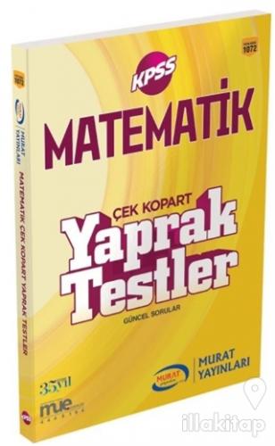 2018 KPSS Matematik Çek Kopart Yaprak Testler