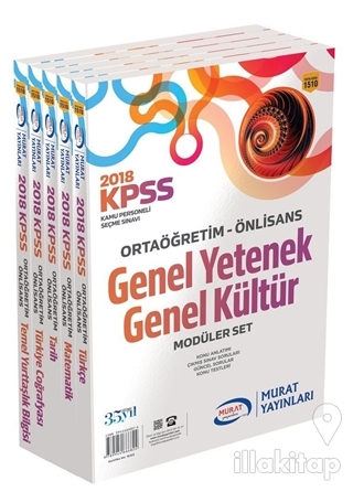 2018 KPSS Ortaöğretim Ön Lisans Genel Yetenek Genel Kültür Modüler Set