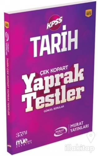 2018 KPSS Tarih Çek Kopart Yaprak Testler