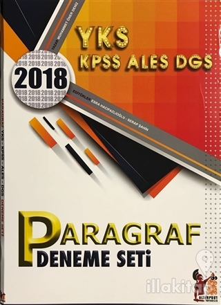 2018 YKS KPSS ALES DGS Paragraf Deneme Seti