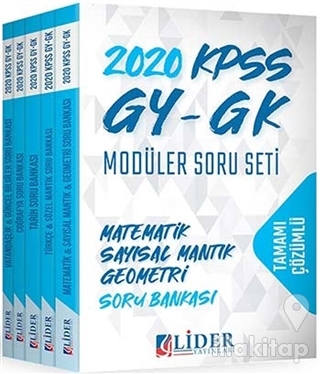 2020 KPSS Genel Yetenek Genel Kültür Tamamı Çözümlü Modüler Soru Seti