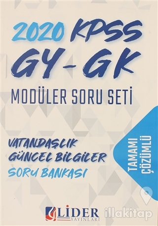 2020 KPSS Genel Yetenek Genel Kültür Tamamı Çözümlü Modüler - Vatandaşlık Güncel Bilgiler Soru Bankası