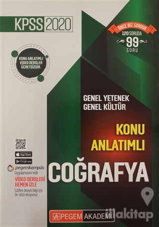 2020 KPSS Genel Yetenek Genel Kültür Video Destekli Konu Anlatımlı - Coğrafya