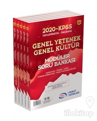 2020 KPSS Ortaöğretim - Ön Lisans Genel Yetenek Genel Kültür Modüler Soru Bankası (5 Kitap Takım)