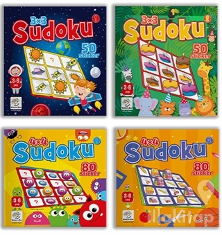 3-6 Yaş Stickerlı Çıkartmalı Sudoku Seti