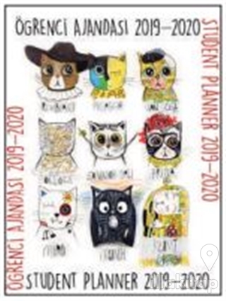 Akademi Çocuk 2019-2020 3054 Panter Cats Student Planner Öğrenci Ajandası