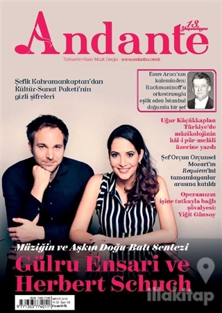 Andante Müzik Dergisi Sayı: 115 Yıl: 13 Mayıs 2016