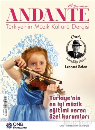 Andante Müzik Dergisi Sayı: 122 Yıl: 14 Aralık 2016