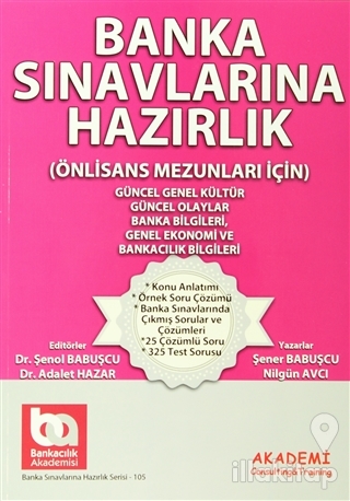 Banka Sınavlarına Hazırlık Seti 5 Kitap (Önlisans Mezunları İçin)