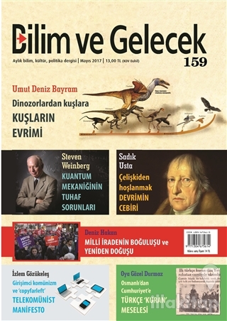 Bilim ve Gelecek Dergisi Sayı : 159 Mayıs 2017