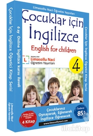 Çocuklar için İngilizce Kitap Serisi (4 Kitap Takım)
