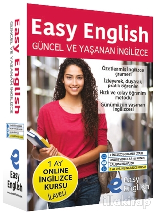 Easy English Güncel ve Yaşanan İngilizce Eğitim Seti (Ciltli)
