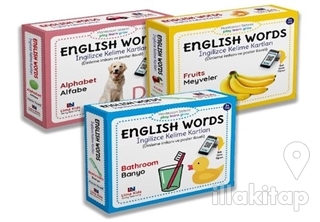 English Words - İngilizce Kelime Kartları Seti - 3 Kitap Takım