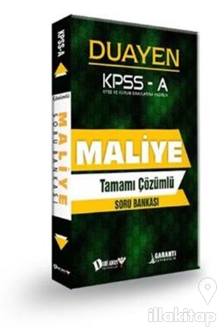 KPSS A Grubu Maliye Duayen Tamamı Çözümlü Soru Bankası