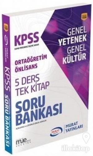 KPSS Ortaöğretim Ön Lisans 5 Ders Tek Kitap Soru Bankası (1556)
