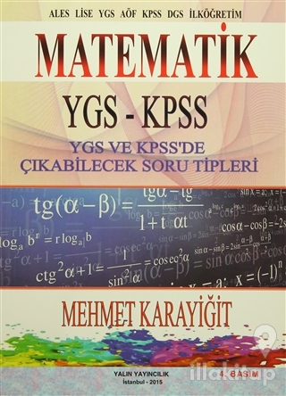 Matematik YGS - KPSS / YGS ve KPSS'de Çıkabilecek Soru Tipleri