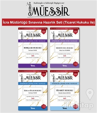 Müessir - İcra Müdürlüğü Sınavına Hazırlık Seti (4 Kitap Takım)