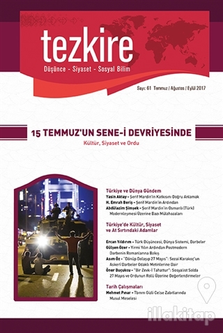 Tezkire Dergisi Sayı : 61 Temmuz - Ağustos - Eylül 2017
