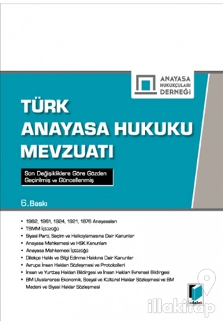 Türk Anayasa Hukuku Mevzuatı (Ciltli)