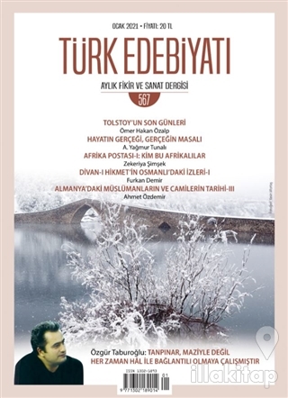 Türk Edebiyatı Dergisi Sayı: 567 Ocak 2021