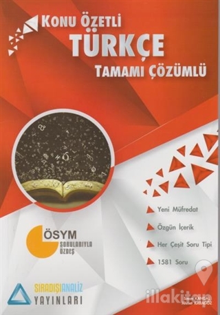 Türkçe Konu Özetli Tamamı Çözümlü Soru Bankası