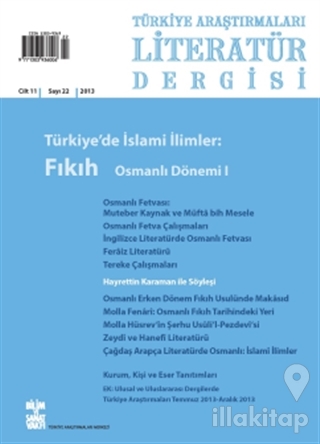 Türkiye Araştırmaları Literatür Dergisi Cilt 11 Sayı: 22