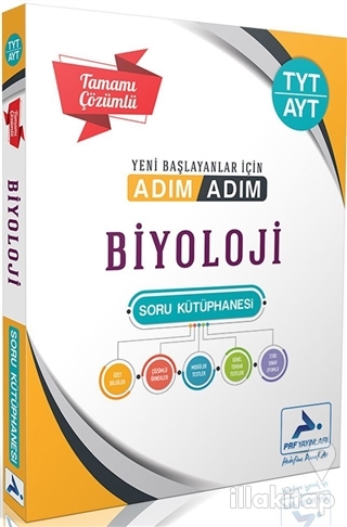 TYT-AYT Biyoloji Adım Adım Tamamı Çözümlü Soru Kütüphanesi