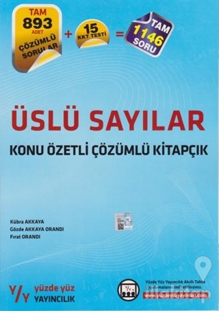 Üslü Sayılar Konu Özetli Çözümlü Kitapçık